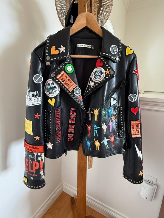 Alice + Olivia Jackets & Blazers - Alice & Olivia Beatles Collection Vegan Leather Jacket in Mint Condition